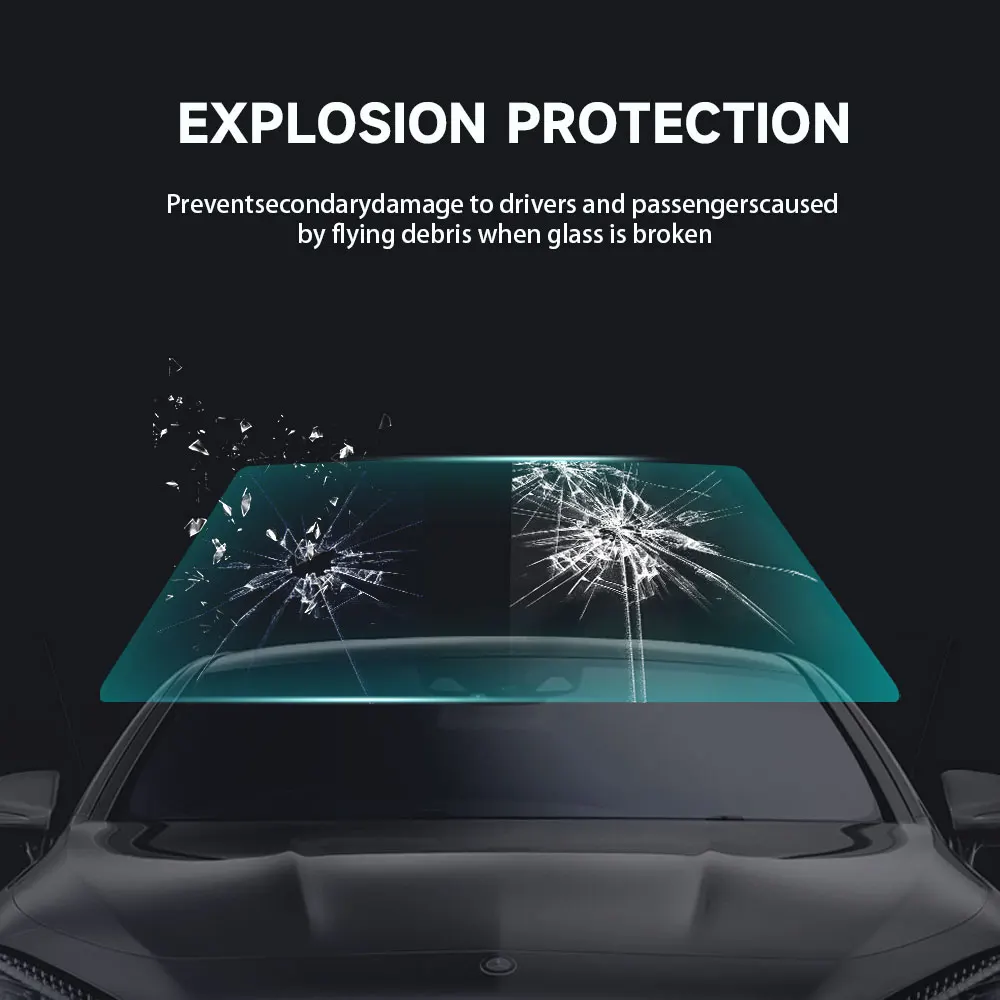 KOOPPF Hot Sale Sand Proof Window Quality  Self-healing Gloss Car Interior Transparent Tpu Protective Film TPU Car Windshield