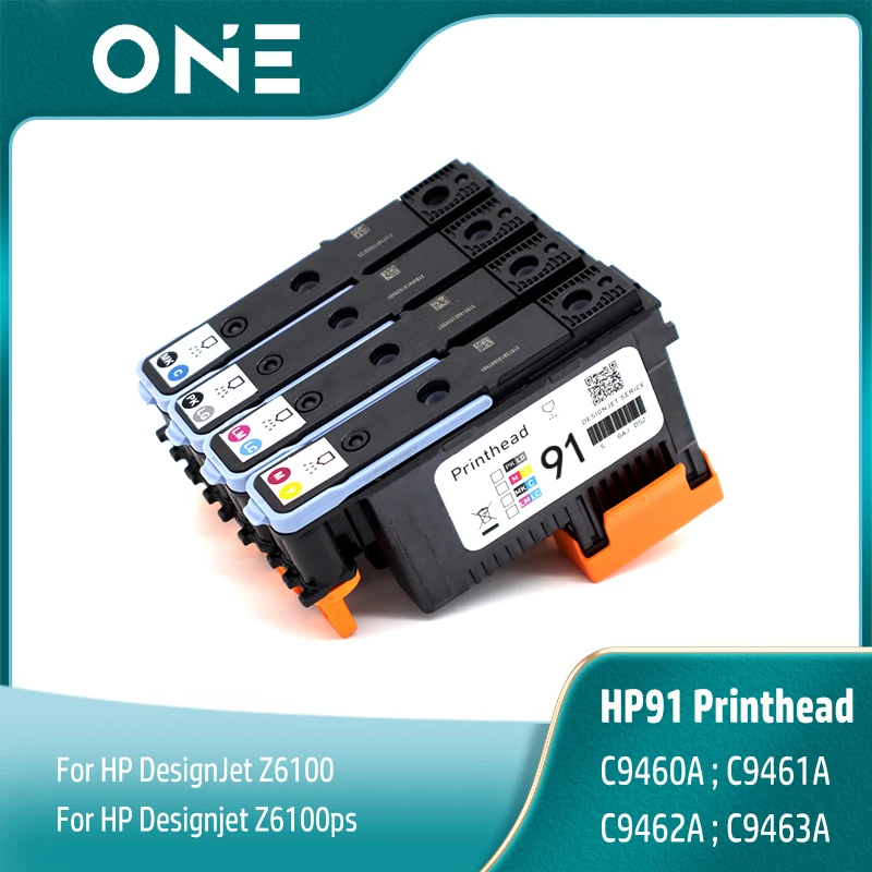 

New-modified Printhead For HP 91 HP91 Print Head For HP DesignJet Z6100 Z6100ps Printer Cabeça C9460A C9461A C9462A C9463A