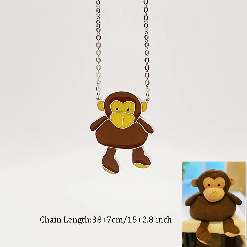 Children's Drawing Making Pendant Souvenirs Jewelry Neck For Mama Baby Remembers Stainless Steel Waterproof And Non Fading Gifts view 5