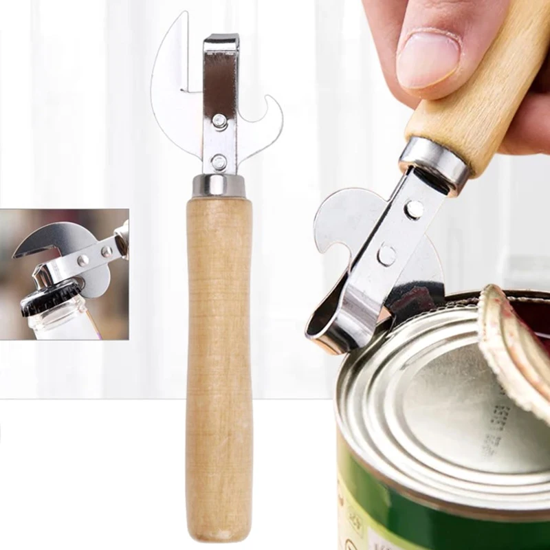 Apribottiglie per barattoli barattoli apriscatole manuale coperchio Remover utensile gadget multifunzionali accessori da cucina