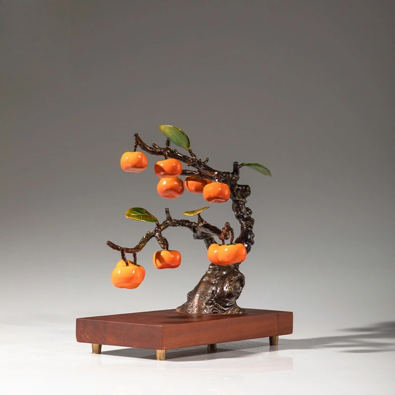 زخرفة نحاسية (شجرة البرسيمون المقلدة) - تجسيد بركات "جميع الأفضل".