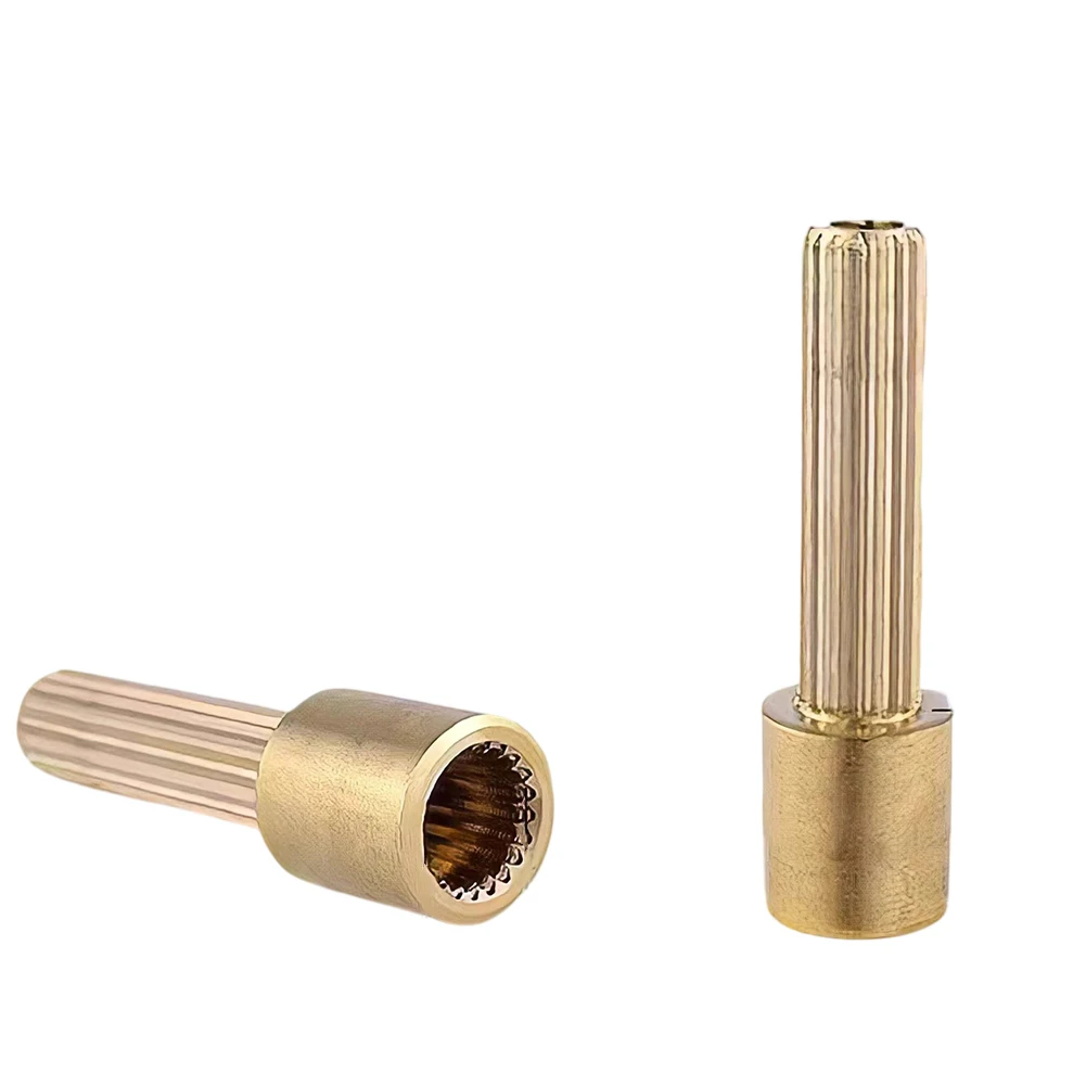 All Copper 20-tooth Faucet Valve Core Extension Rod Extended Valve Core Sleeve For In-Wall Shower Faucet