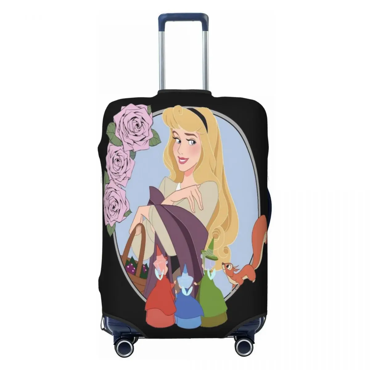 

Custom Maleficent Princess Aurora Luggage Cover Elastic Travel Suitcase Protective Covers Fits 18-32 Inch