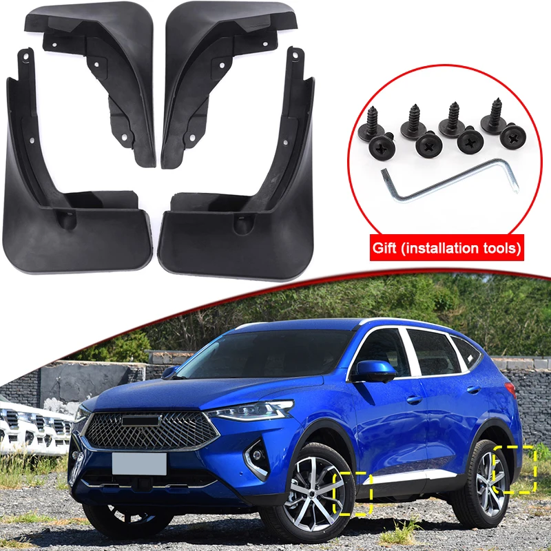 

Car Styling For GWM HAVAL F7 F7X 2019-2023 ABS Car Mud Flaps Splash Guard Mudguards MudFlaps Front Rear Fender Auto Accessory