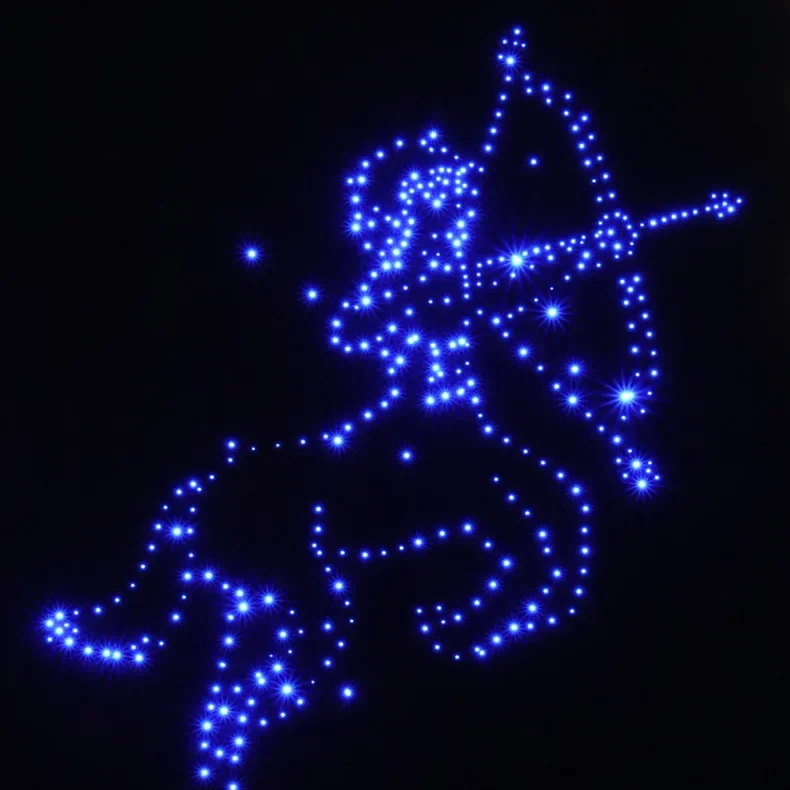Luminous star board LED decorative board, polyester fiber art sound-absorbing board, Sagittarius luminous board