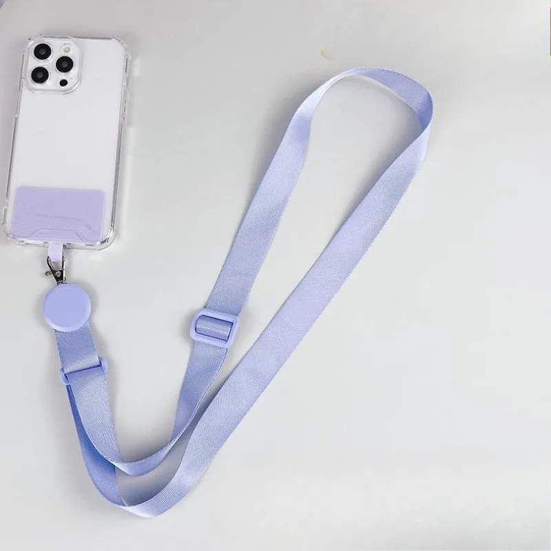 حبل رقبة كروس من النايلون القوي مع علامة تبويب حبل قابلة للتعديل ومشابك سلك معلقة للهاتف وحزام طويل وسلسلة ساحرة