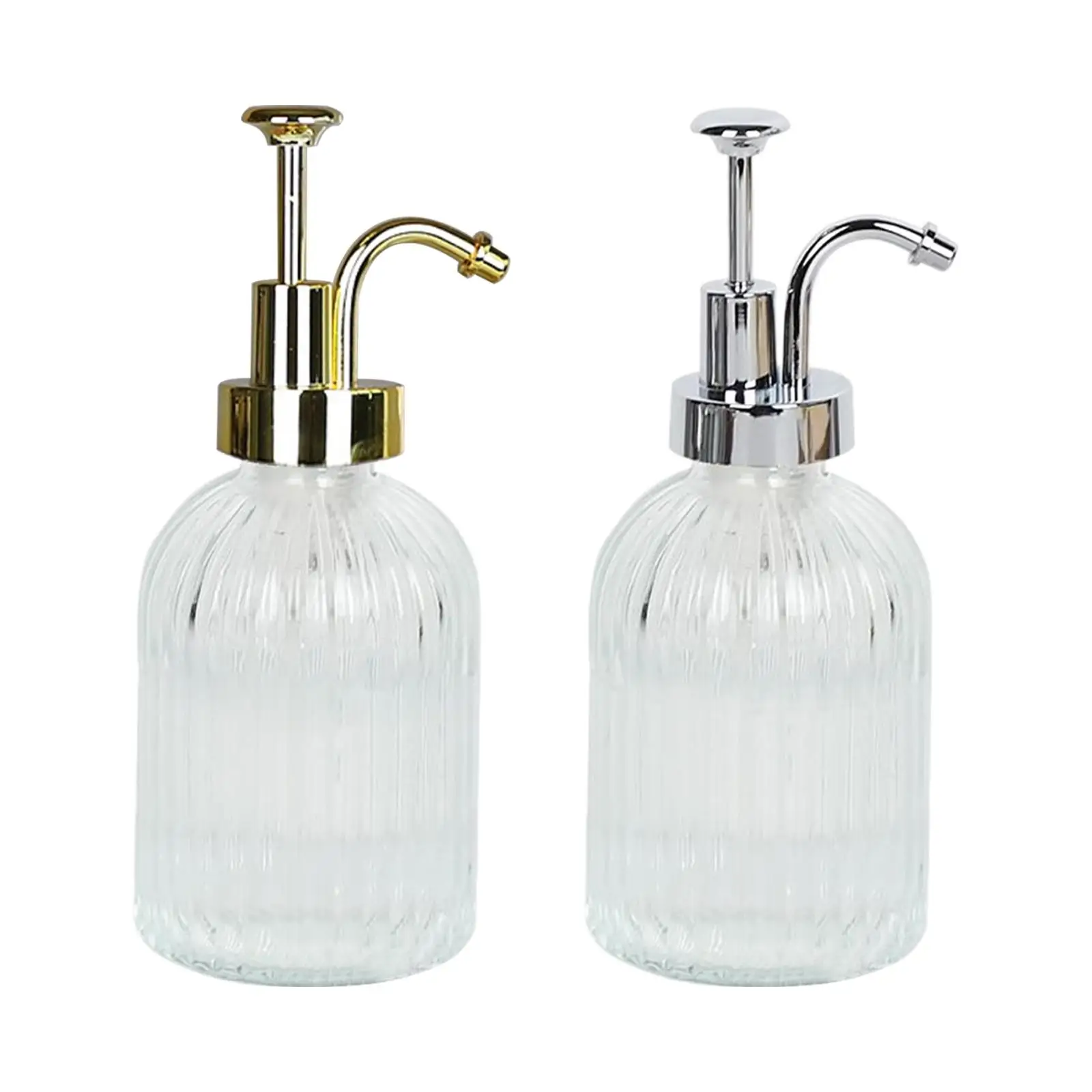 300ml Soap Dispenser Sturdy Clear Refillable for Kitchen Countertop Bathroom