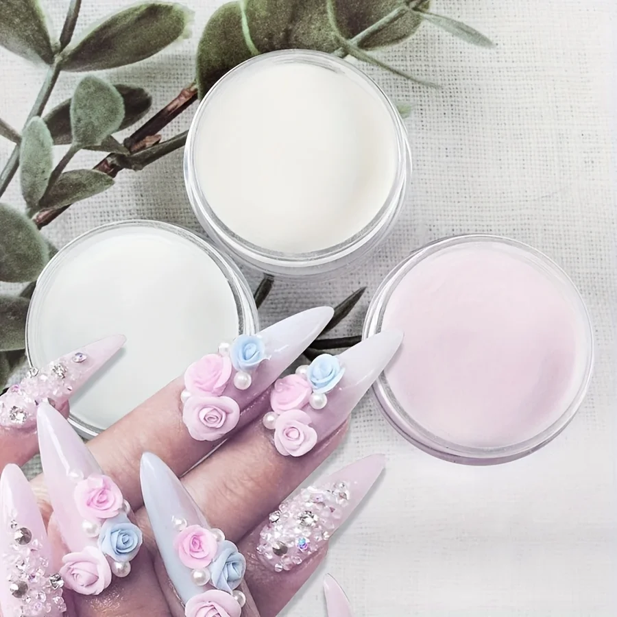 

10 г акриловой системы ногтей: высококачественная акриловая пудра для наращивания ногтей и формирования ногтей - кристаллическая пудра для дизайна ногтей