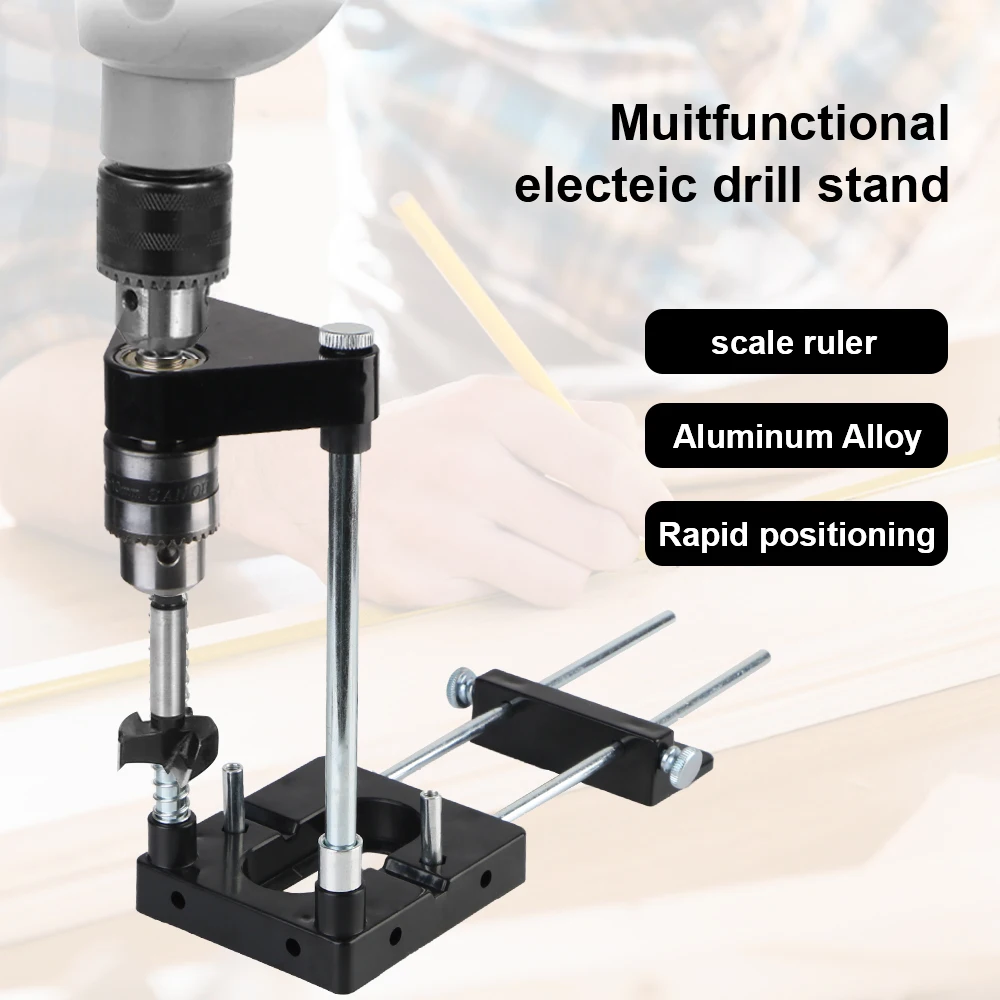 Aluminum Alloy Perforator Drill Template Guide Tool Portable Woodworking Punch Locator Convenient Drill Bit Holder Drill Locator