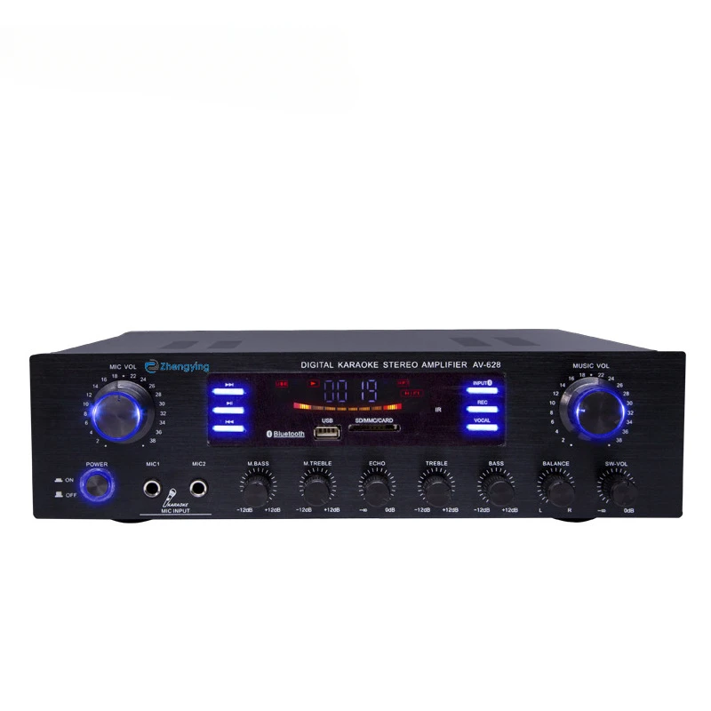 

Home Power Amplifier High Power Professional Heavy Bass Bluetooth Power Amplifier KTV Stage Sound Amplifier HiFi Sound Quality