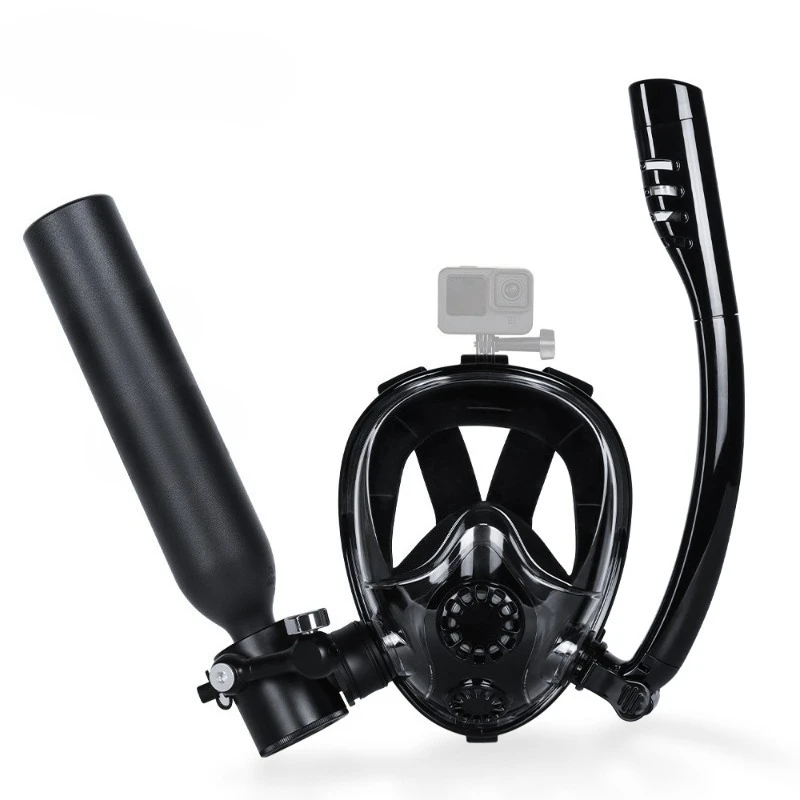Mini Scuba 0.5L Diving Tank with lungs sub mask, Dive Portable Lungs Kit Underwater Breathing System for Family