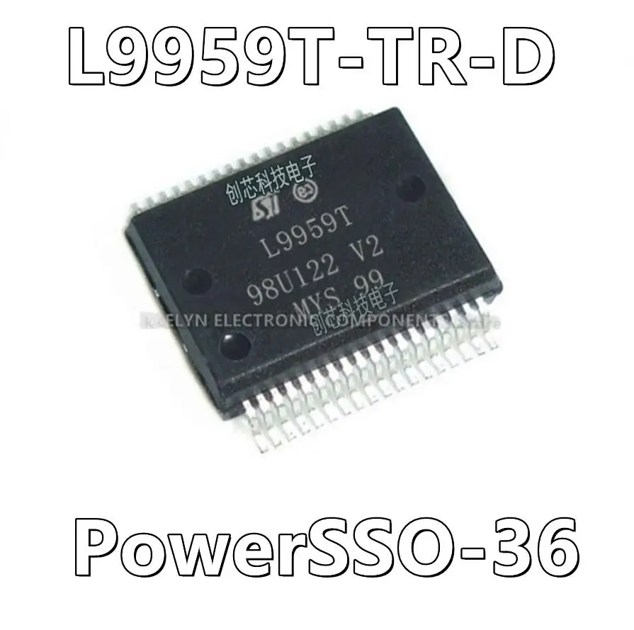 10Pcs/lot L9959T L9959T-TR-D Half Bridge (2) Driver General Purpose PMOS PowerSSO-36 EPD