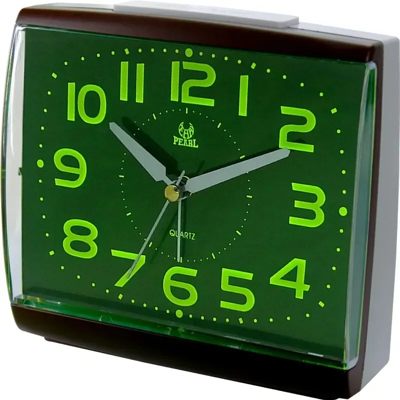 

Glow in The Dark Bedside Alarm Clock Large Display Battery Button Pointer Mute Alarm Clock Student Learning Desktop Alarm Clock