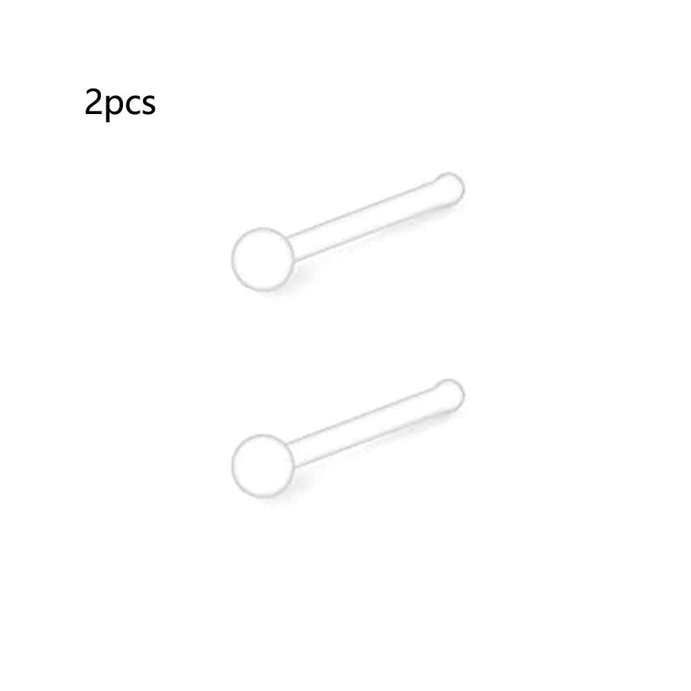 2pcs Clear Bioflex Nose Rings Belly Rings