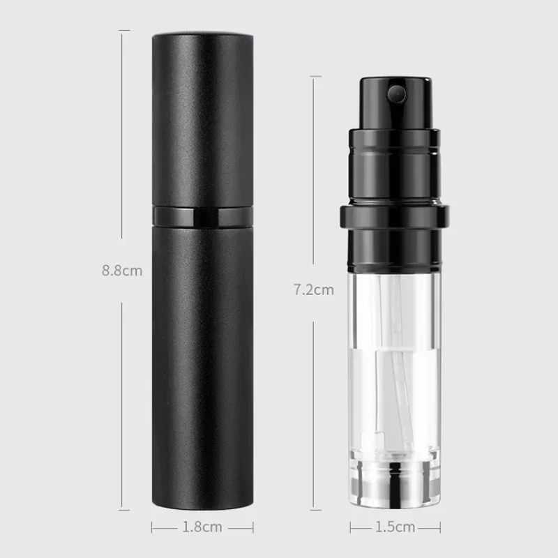 5 ml Mini Taşınabilir Doldurulabilir Parfüm Şişesi Dolum Sprey Koku pompalı şişe Boş Kozmetik Konteyner Parfüm Atomizer Seyahat için