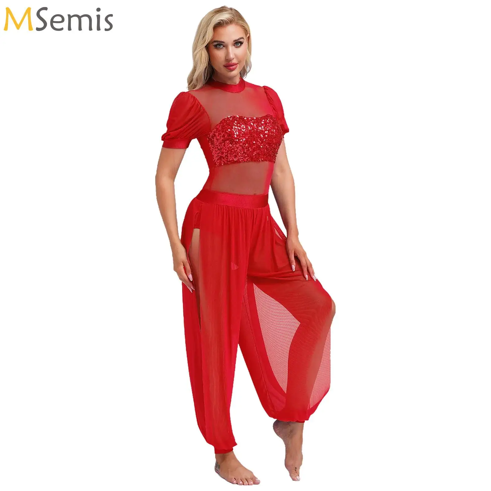 Festival trajes de princesa árabe mujeres danza india abertura lateral lentejuelas Bollywood Jasmines disfraz fiesta Halloween Cosplay traje