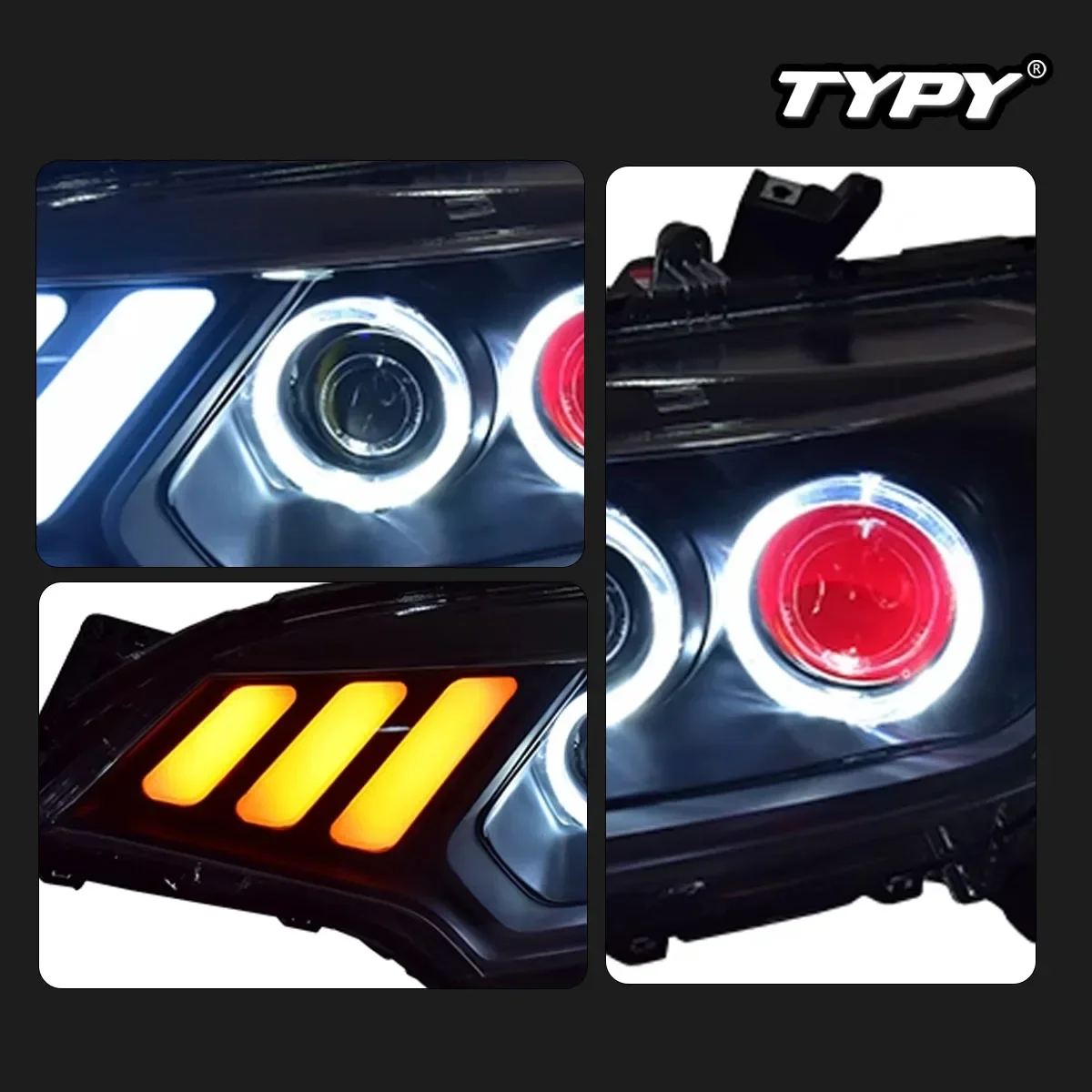 

TYPY New LED Head Lamp Upgrade Modified For Honda jazz Fit Headlights 2014-2020 Dynamic Signal Head Lamp Auto Accessories