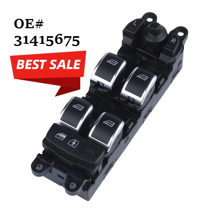 31415675 Master Power Window Control Switch Child Lock Folding Function For Volvo XC60 2014-2017 S60L 2014-2019