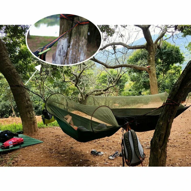 2/4Pcs High Bearing Capacity Hammock Straps 600lbs Breaking Strength Polyester Hammock Belt Rope 5 Ring Correias De Poliéster 4