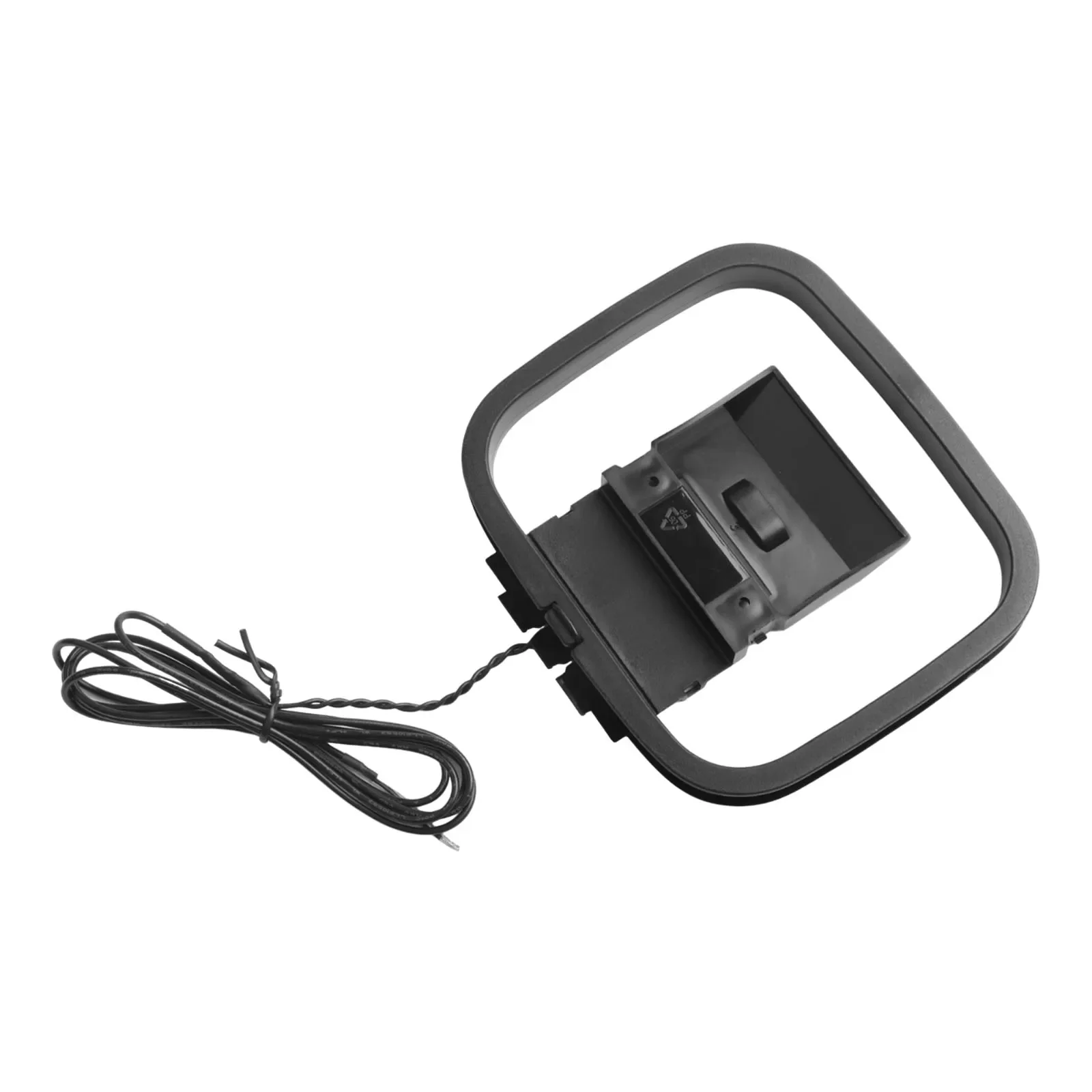 1pc AM FM Loop Antenna Aerial Connector For Stereo Audio Receiver Systems Indoor Be Conveniently Placed On Tabletops, In Various