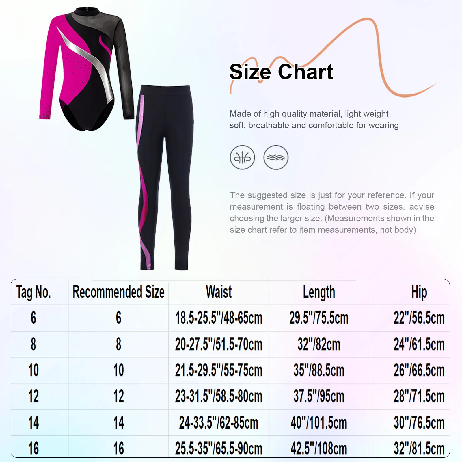 어린이 소녀 피겨 스케이팅 바디 수트, 10 대 발레 댄스 레오타드, 바지 공연 복장, 어린이 요가 체조 점프수트