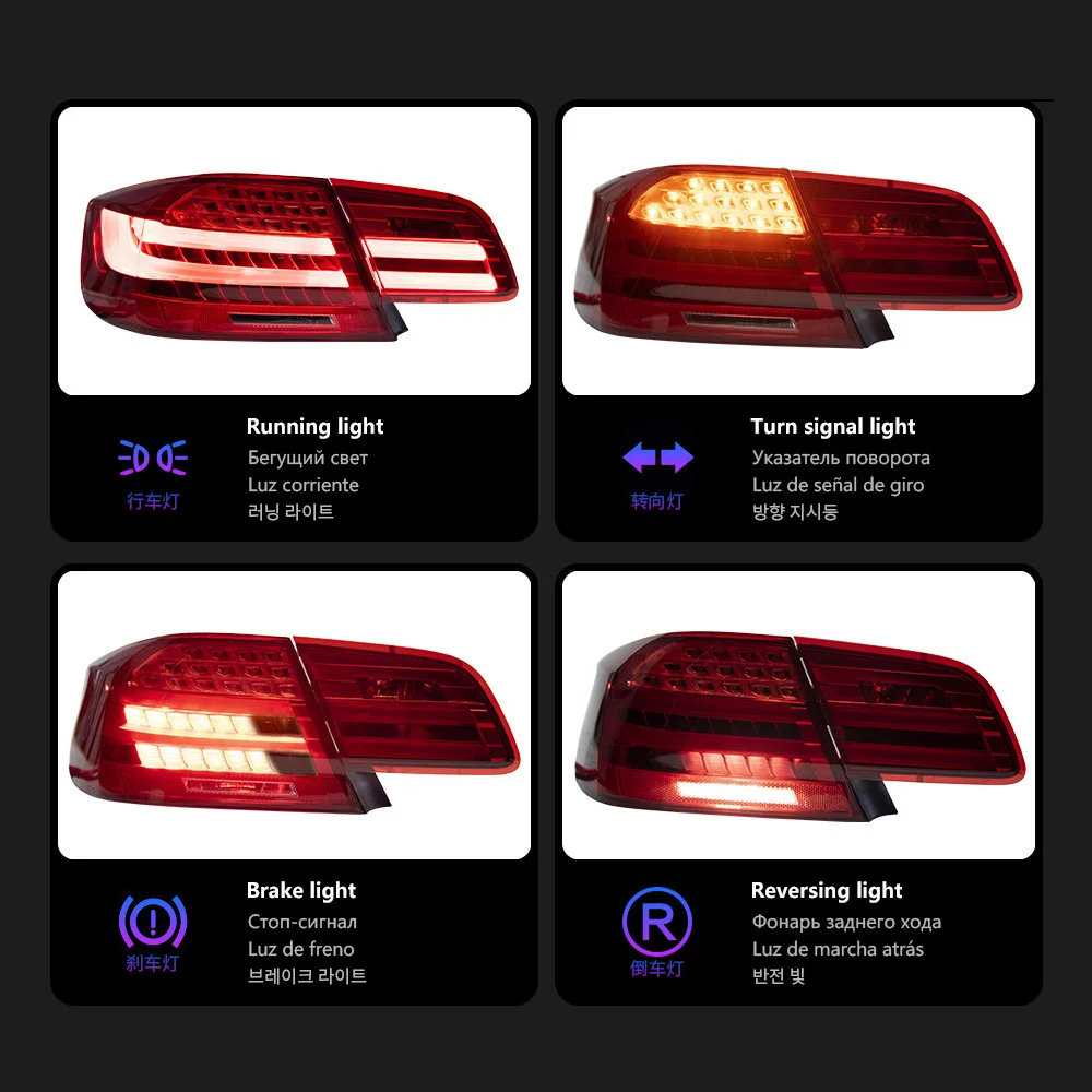 Conjunto de luces traseras para BMW Serie 3 E92 M3 Coupé 328i 335i 330i 2006-2013, luces de conducción, luces direccionales, luces traseras LED