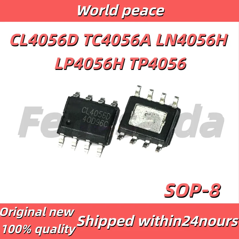 (5 Pieces) 100% Brand New CL4056D, TC4056A, LN4056H, LP4056H, TP4056, SOP-8 Power Management Chip