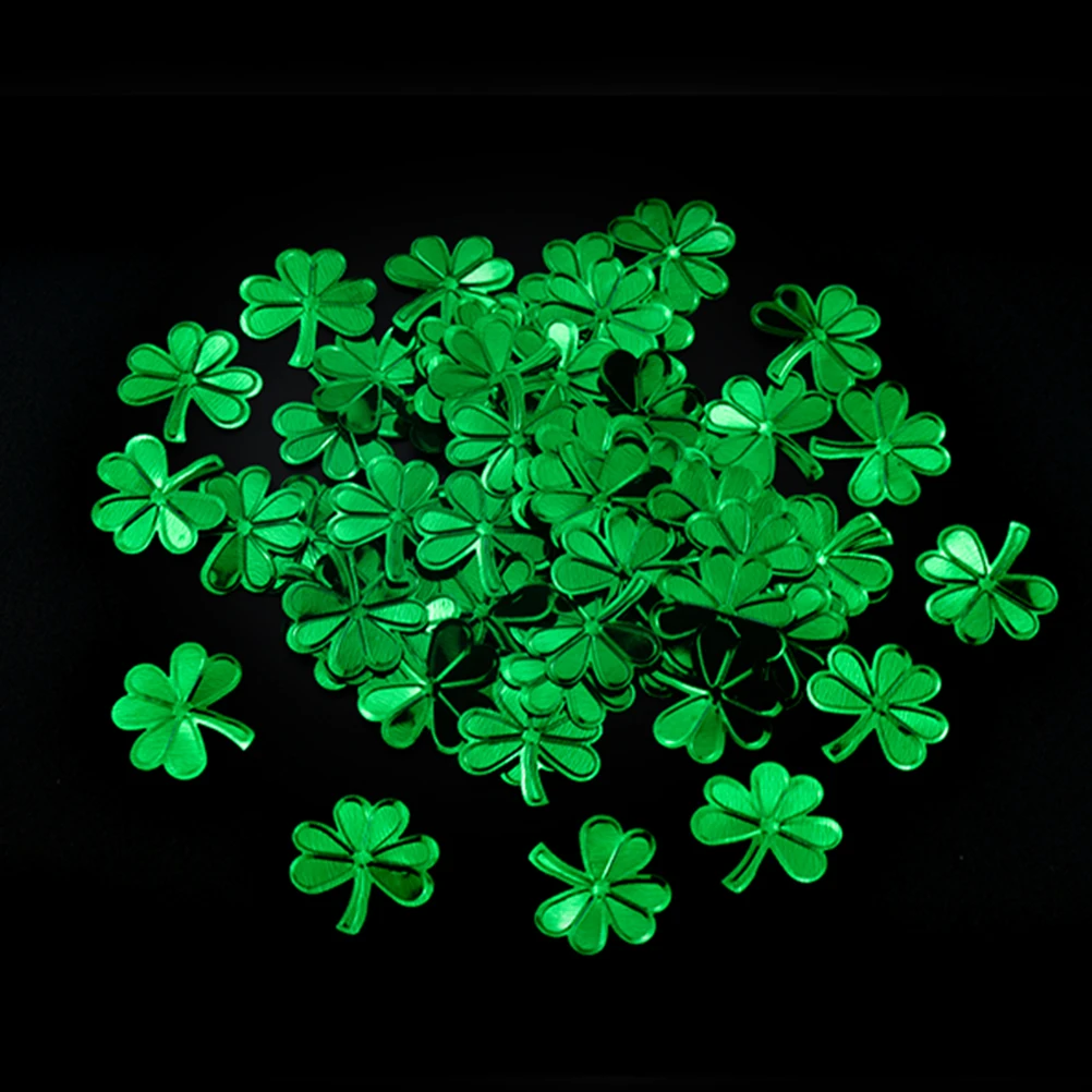 

Shamrock Confetti naments Green Party Decoration Sequin Elegant Festive Supplies Clover St Patricks Day Accessories