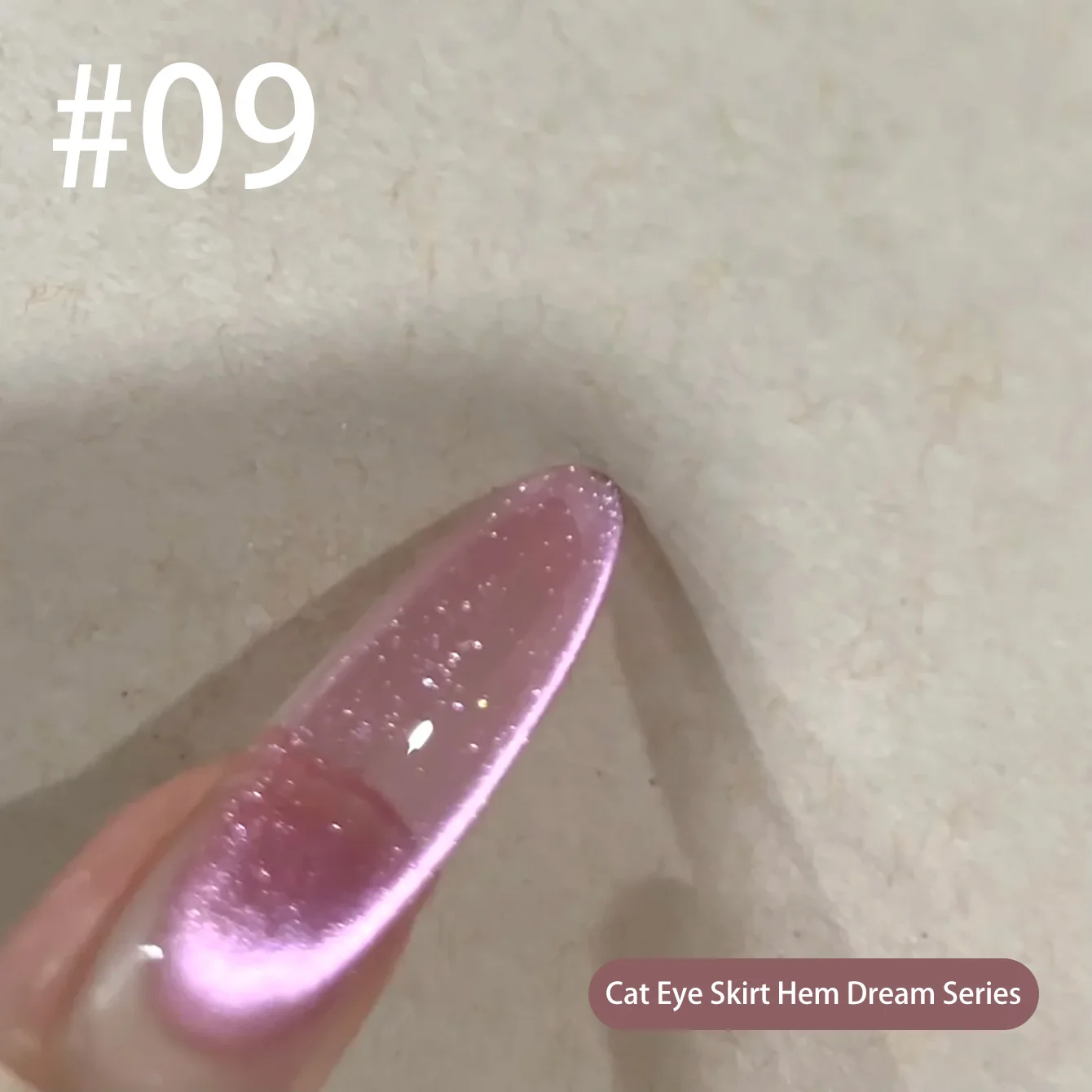 10ml 2026 Neuer Traumhafter Rock Kristall Katzenauge Gel-Nagellack Glitzernde Glasperlen Kristall Katzen-Magnetgel Weihnachtsnägel – Detail 11