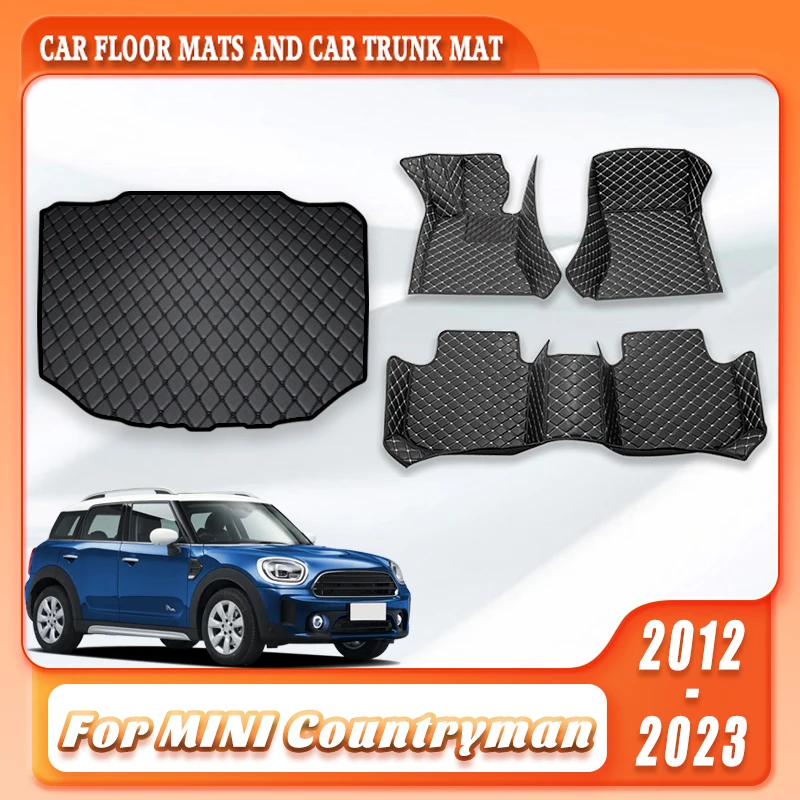

Car Floor Mats Trunk Liner For MINI Countryman 2012-2023 Waterproof Washable Anti-dirty Pad Non-Slip Wear-Resistant Foot Carpets