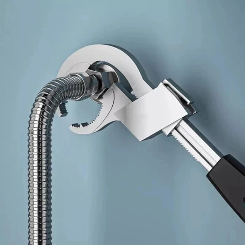 Chiave da bagno multifunzionale regolabile grande apertura 80mm chiave per lavello rubinetto stretto tubo dell'acqua per fognatura strumenti di riparazione dell'impianto idraulico