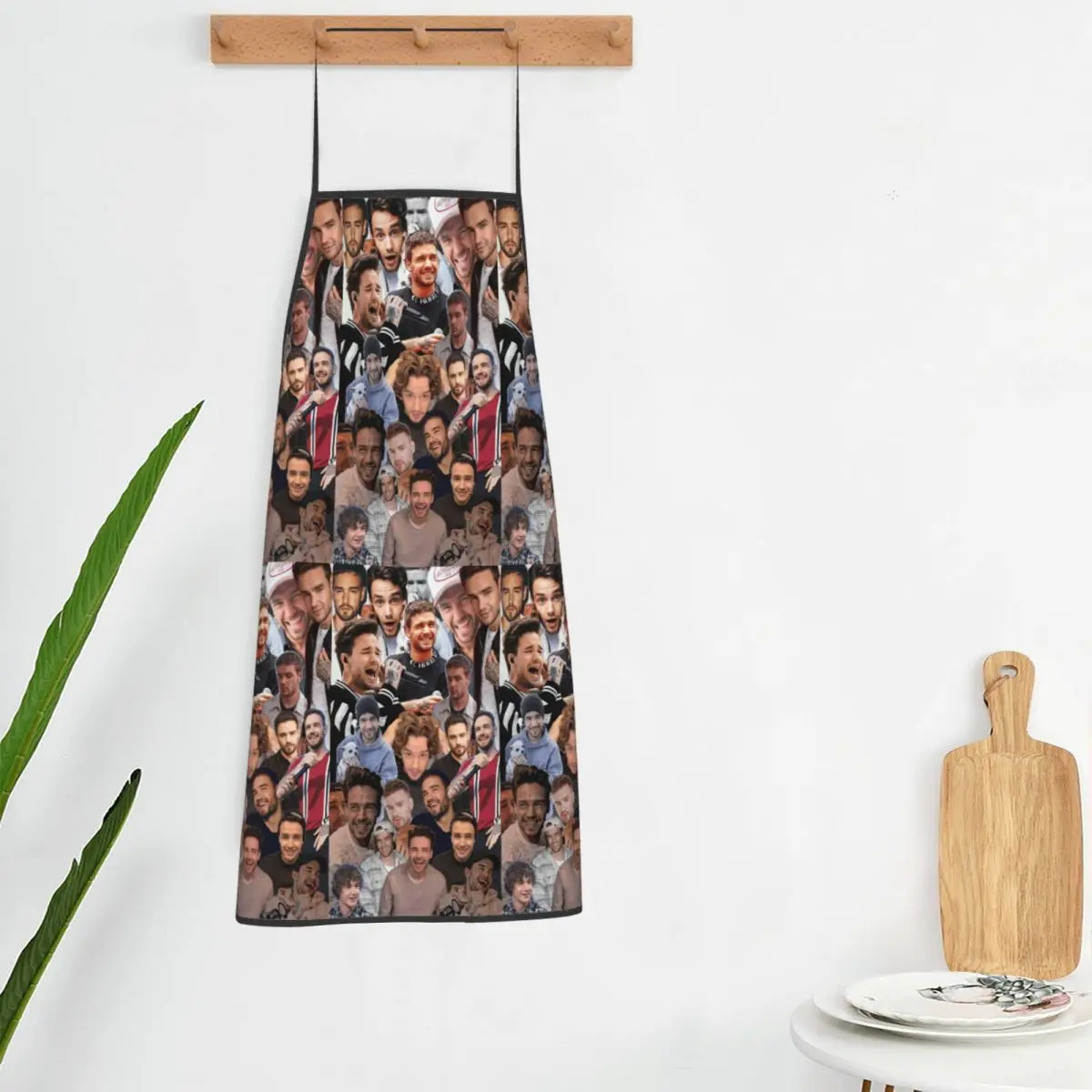 Liam Payne Photo Collage Aprons Chef Cooking Cuisine Tablier Bib Kitchen Cleaning Pinafore for Women Men Gardening