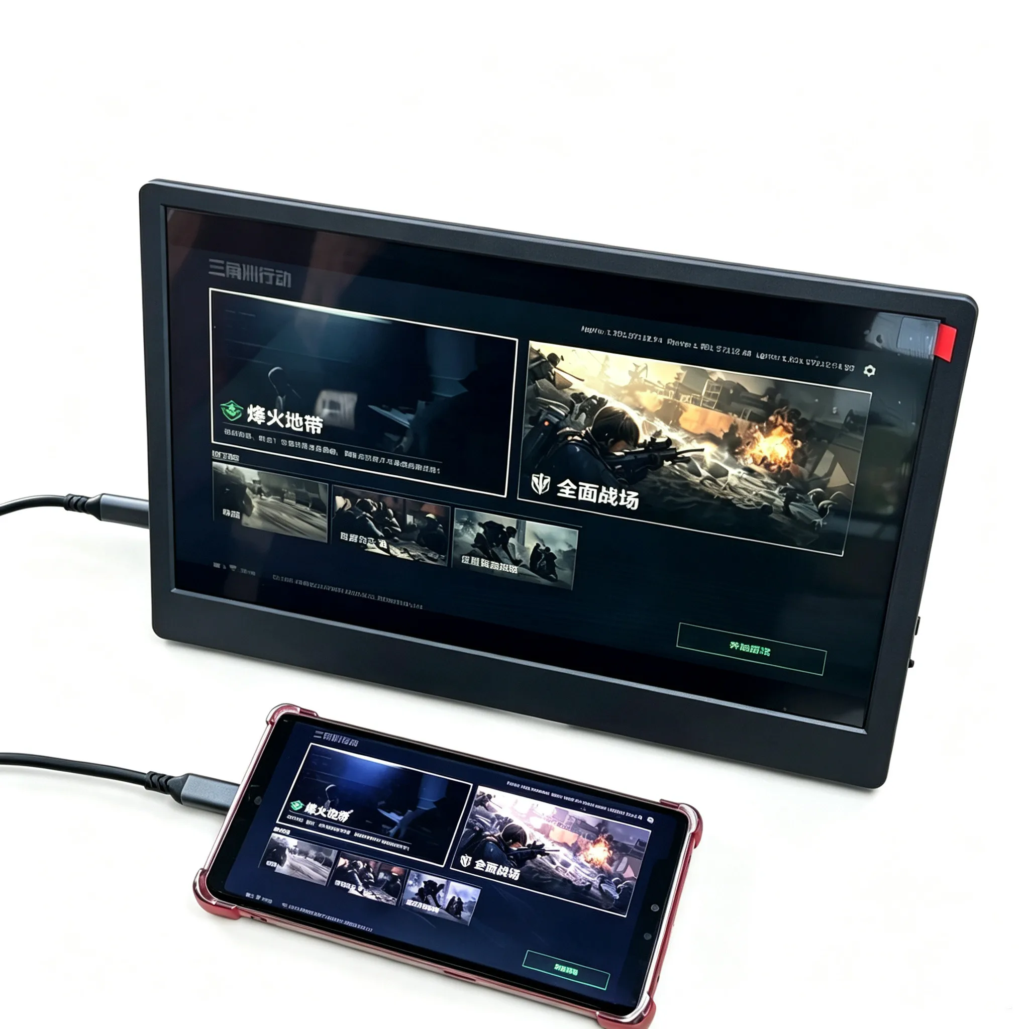 Portable Monitor 11.6 13.3 15.6 inch, LCD Computer Display Secondary Screen Type-C to HDMI-compatible Expansion HD 1080P