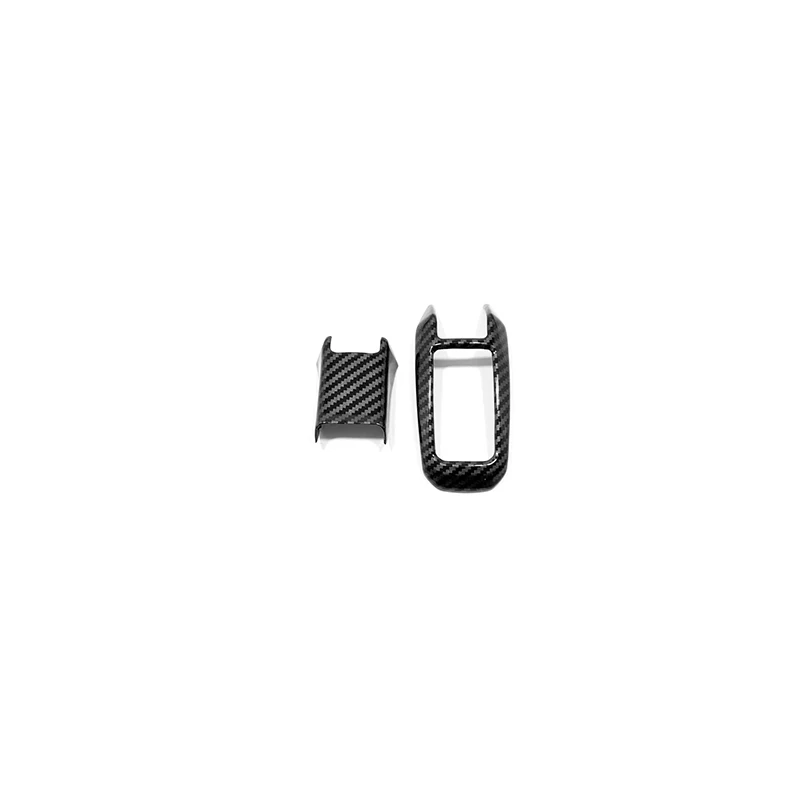 For Great Wall Cannon GWM Poer Ute 2019-2022 ABS Carbon Car Central control shift lever head shift panel trim frame accessories