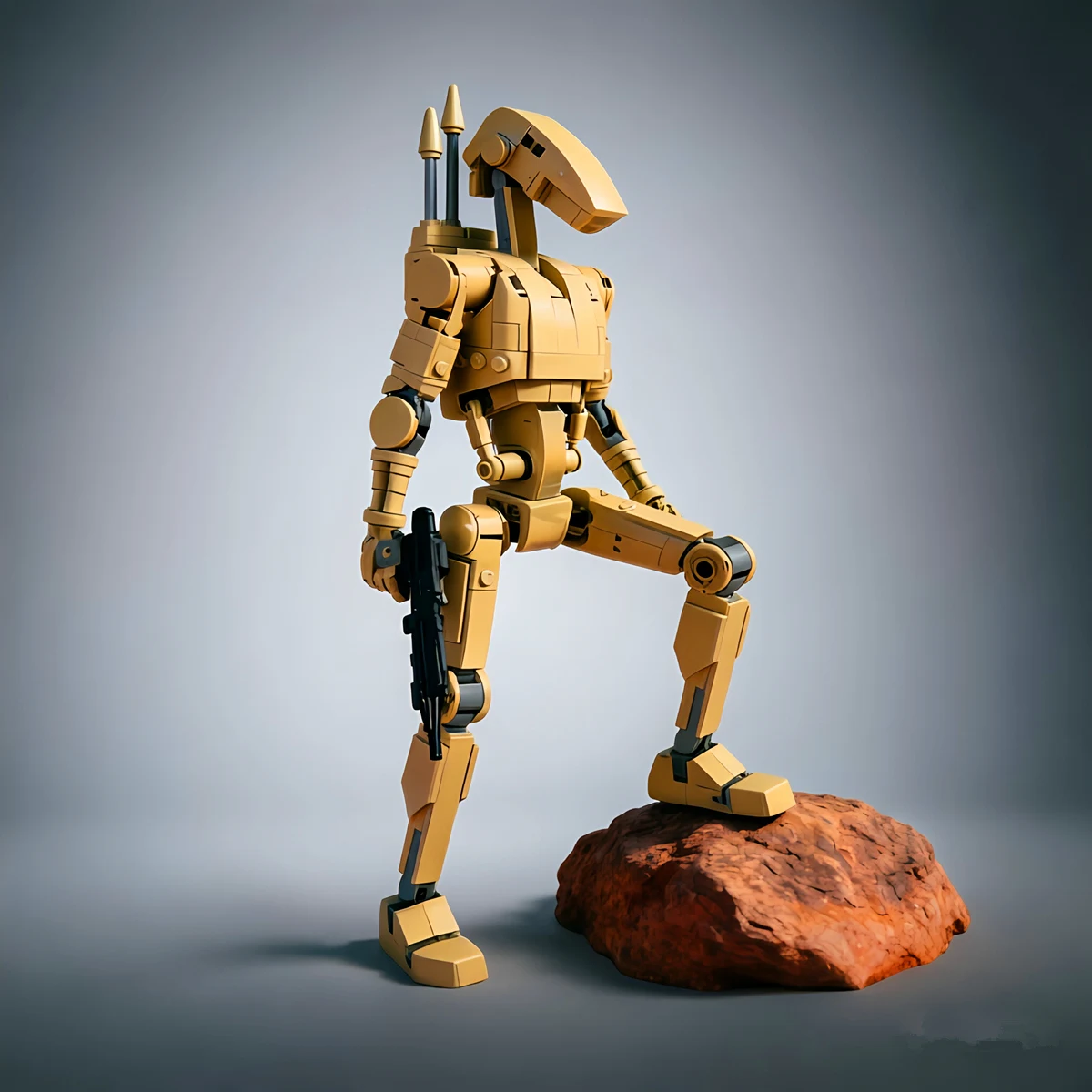 Weltraum-Militär-Alien-Kampfroboter B1 MOC-Star-Droide Actionfigur Mech Modellbausatz Bausteine Spielzeug Partygeschenk