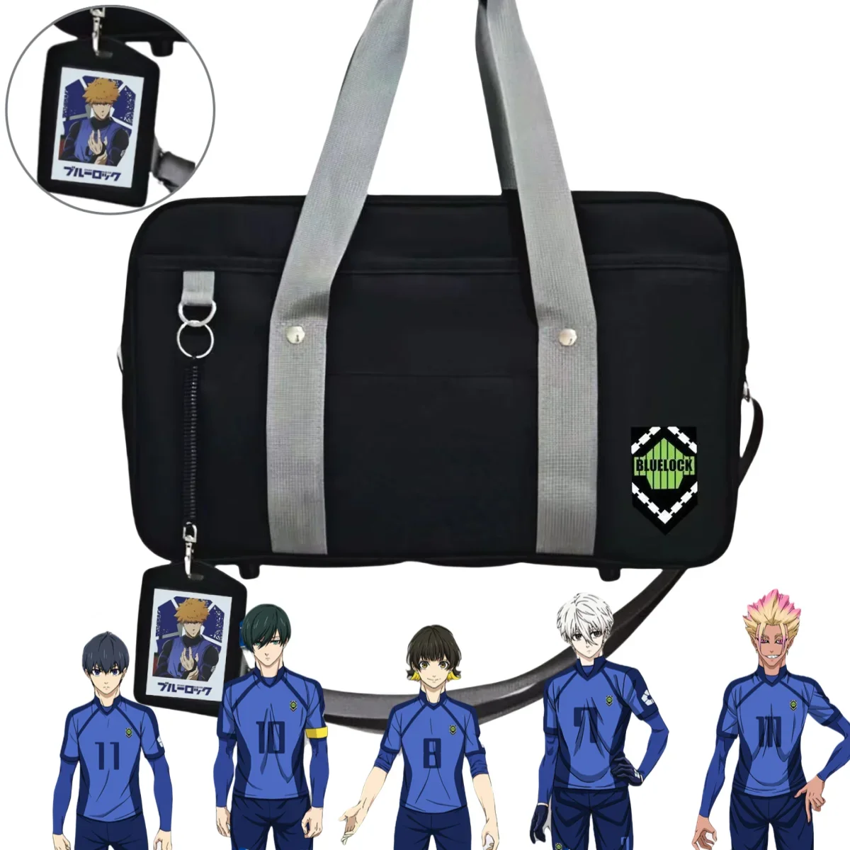 

Аниме Blue LOCK Kunigami Bag Isagi RIN Сумка на плечо Нейлоновая сумка для ноутбука Сумки для планшетных ПК с открыткой и карточкой Бесплатный подарок