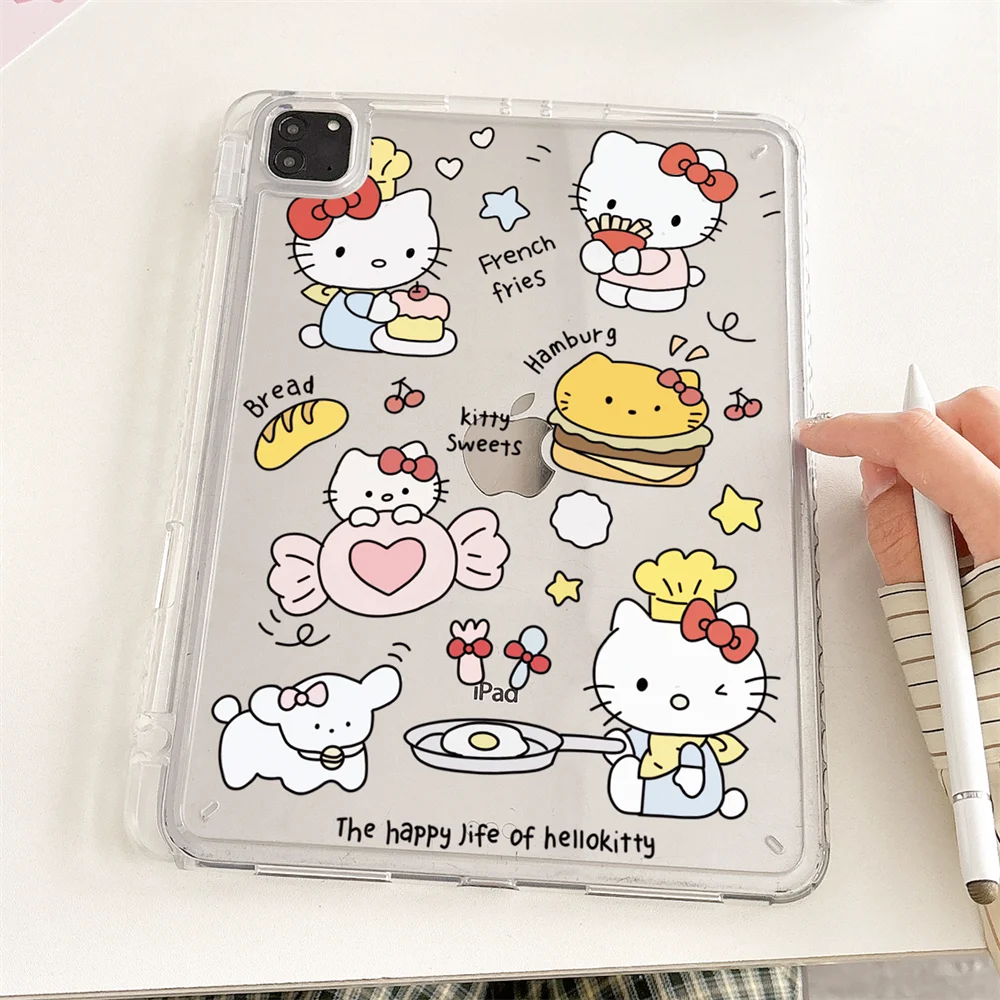 

Transparent Case for IPad Air11 2025 Air6/5/4 Pro11 2024 A16 11/10th Mini7 A17 10.9 10.2/10.5 9.7 8.3 with Pen Slot Cover