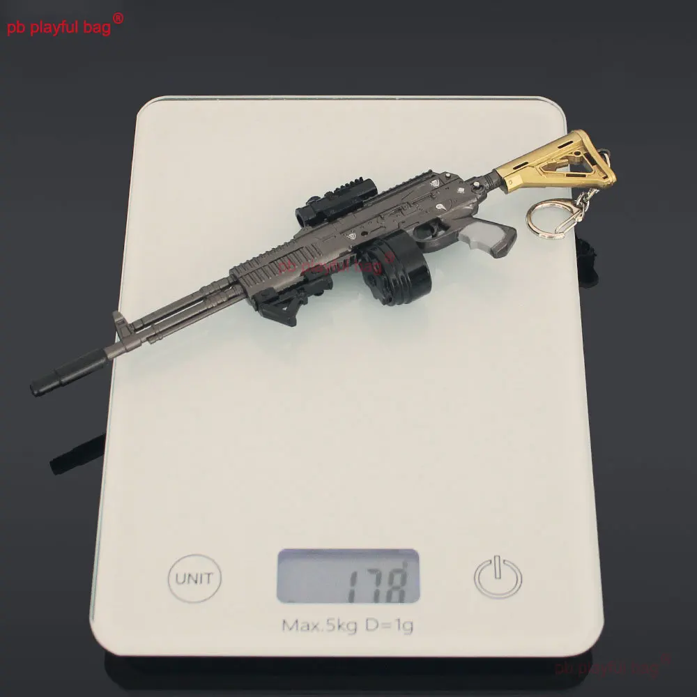 AEK – modèle de fusil en métal de 22cm, jouet, figurine d'action CS, arme de jeu, porte-clés en alliage, pendentif, cadeau de noël, jouet pour enfants, artisanat ZG390