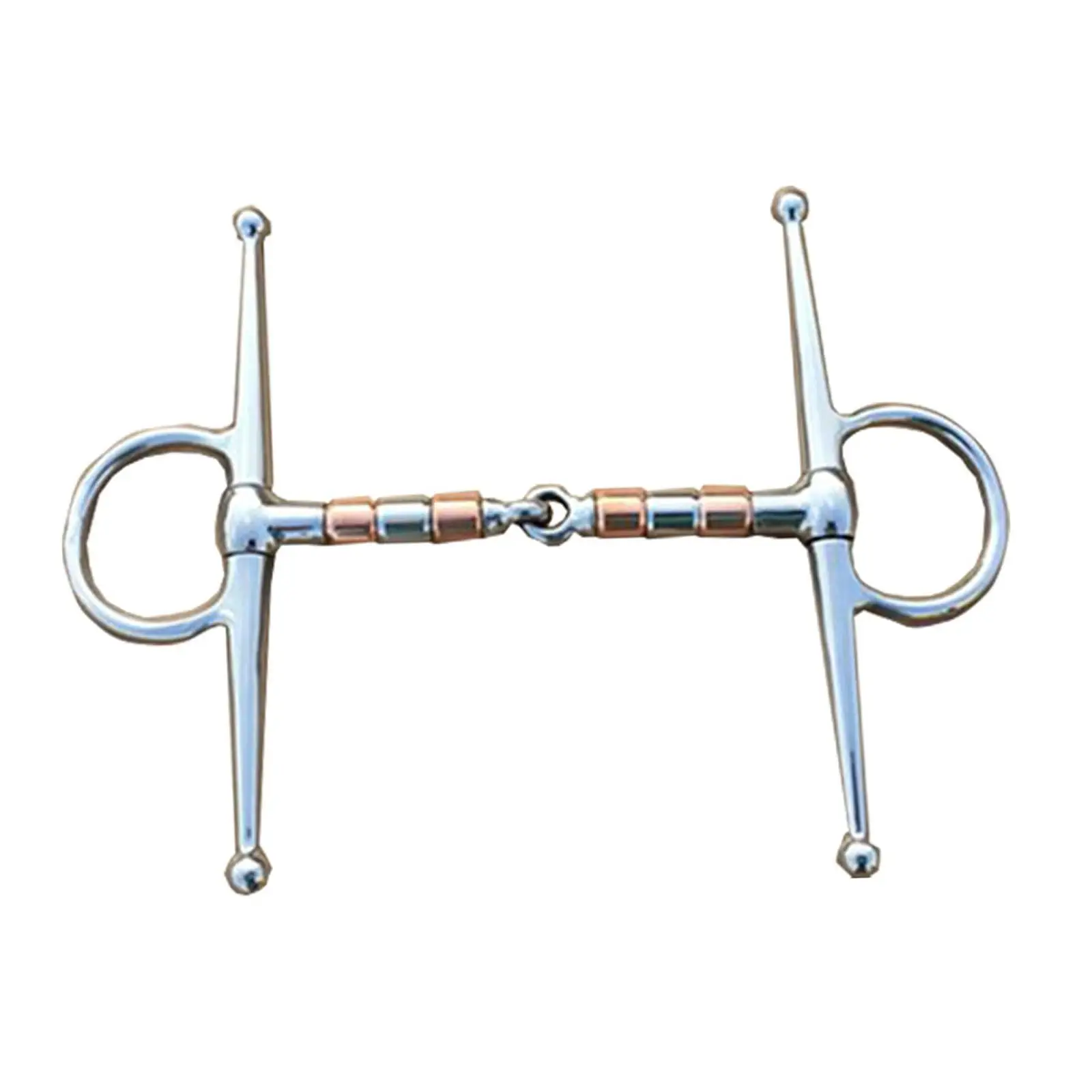 

Horse Bit Harness for Horses Loose Rings Snaffle Equestrian Larger Rings Horse Chewing Jointed Mouth Bit Snaffle Bit Bridle Bit