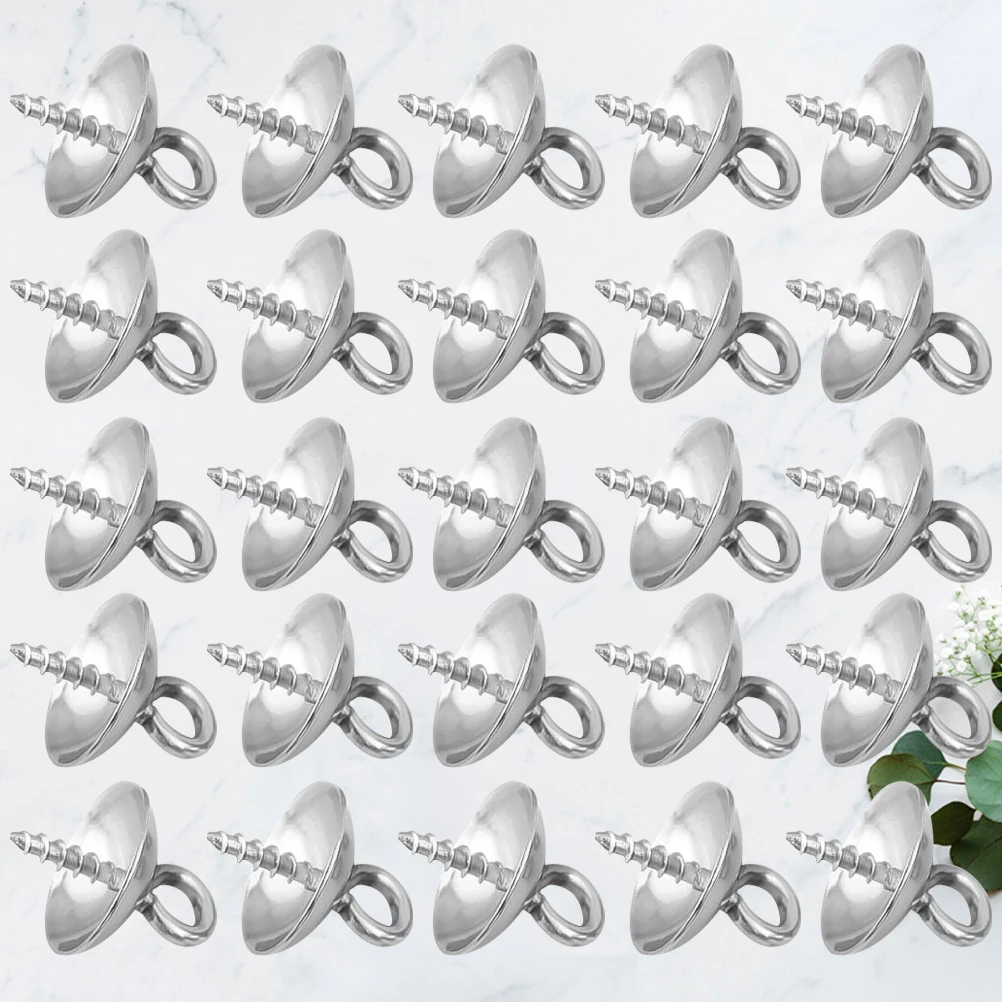 

100 шт., поднос для чаши из нержавеющей стали, жемчужный ободок, аксессуар для изготовления ювелирных изделий своими руками, прочный, легкий для дома, профессионального использования, круглый