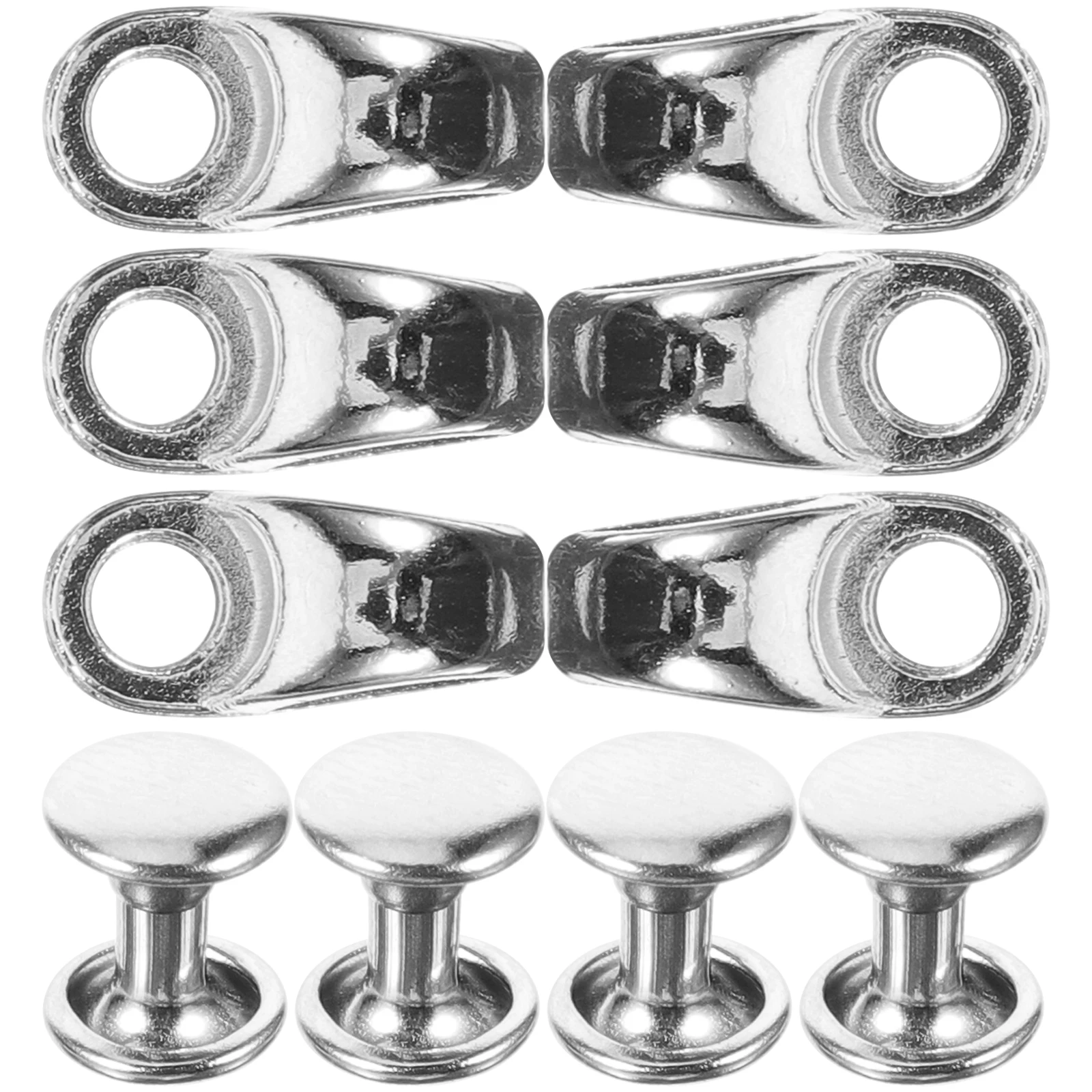 

30pcs Silver Shoe Hooks 17.5mm Alloy Buckles for Martial Arts Shoes Boot Repair Kits Shoelace Supplies Lightweight