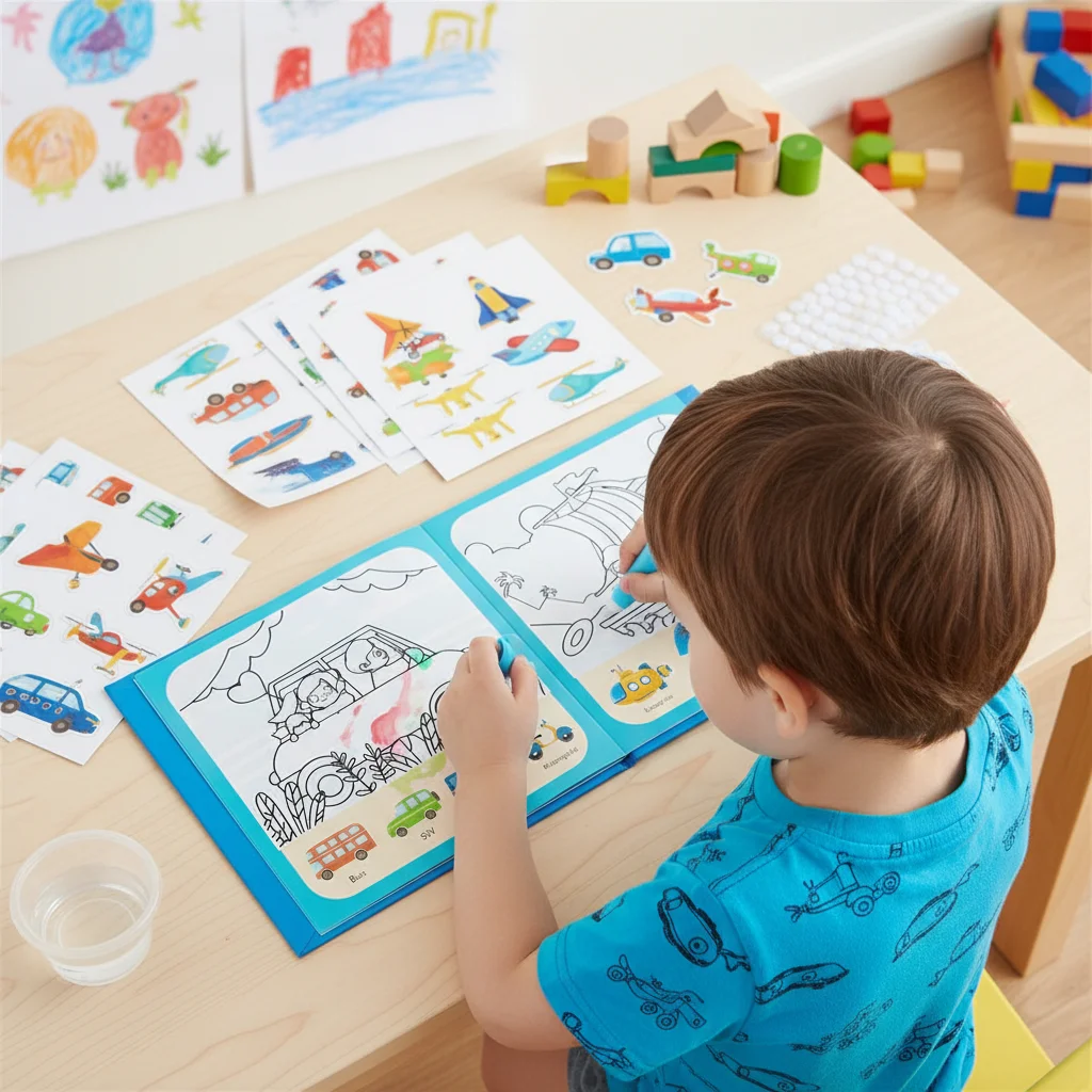 

Многоразовая книга для рисования водой для детей: без беспорядка, с водным маркером, развивающая игрушка для малышей, для дома и дошкольных учреждений
