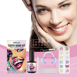 Tand Sieraden Kit DIY Tanden Edelstenen Kit Met Lijmen En Lichte Tanden Heldere Edelsteen Sieraden Decoratie Glinsterende Tand Gem Kit