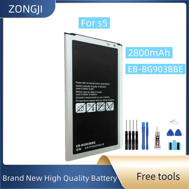 بطارية جديدة EB-BG903BBE 2800mAh لبطارية الهاتف المحمول s5 + أدوات مجانية