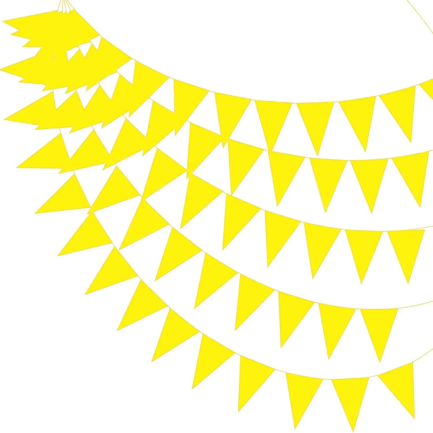 10m witte driehoek plastic wimpelvlaggen bruiloft verjaardag partij decor, buiten vlaggenlijn voor kamperen, tuin, babyshower