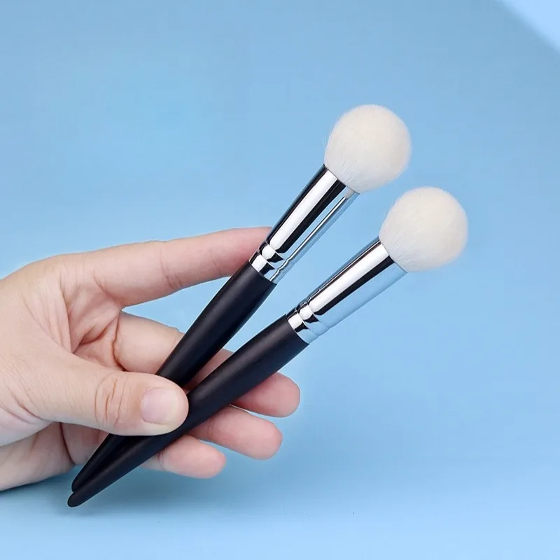 Настоящая белая шерсть, сферическая пудра, кисть для румян, пудра, крем для румян, жидкие румяна для макияжа, тени для век, многофункциональный макияж