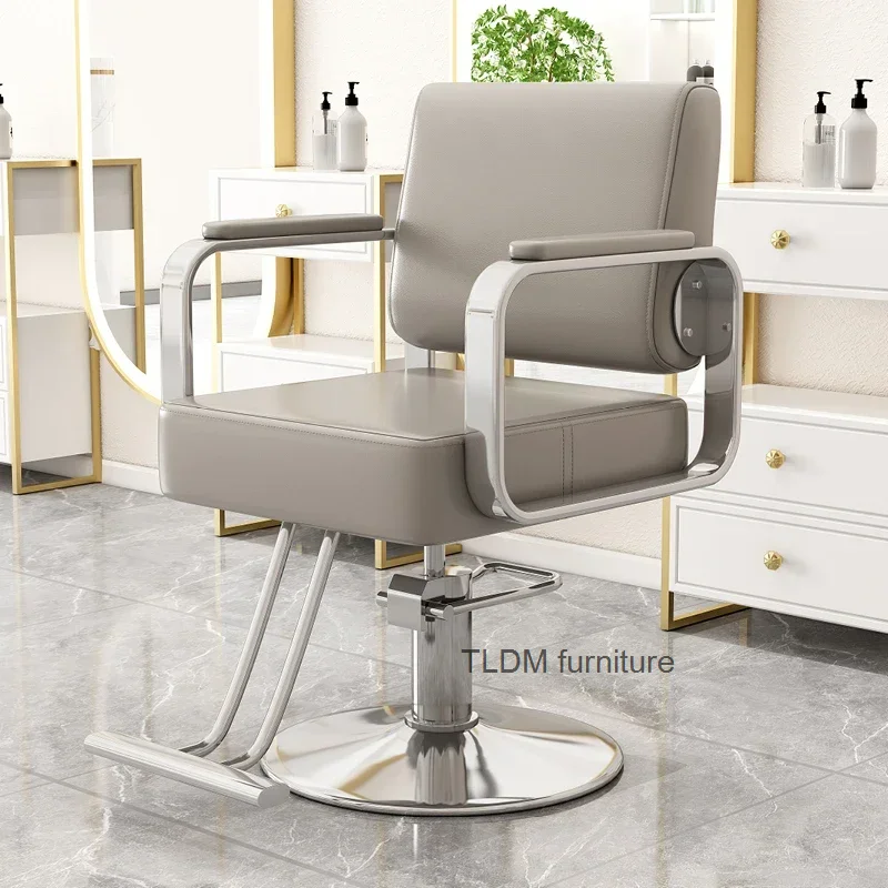 Salon Gold Beauty Barber Chair Luxury Personalized Lifter Makeup Chair Cheap Swivel Minimalist Fashionable Cadeira Furnitures