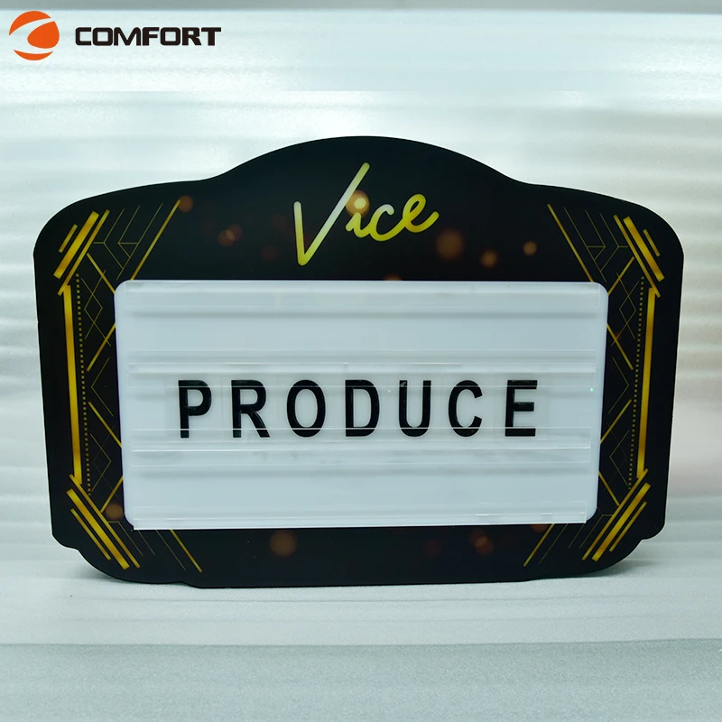 Bar Nightclub Acrylic Garment Presenter Service Sign Glorifier Happy Birthday Letter LED Scrolling Message Display Board