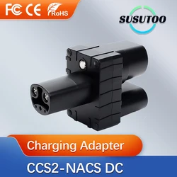 CCS2 To Tesla EV Charger Adapter 250A CCS2 Combo Tesla Convertor for Car Charger CCS2 Compatible Tesla Model 3