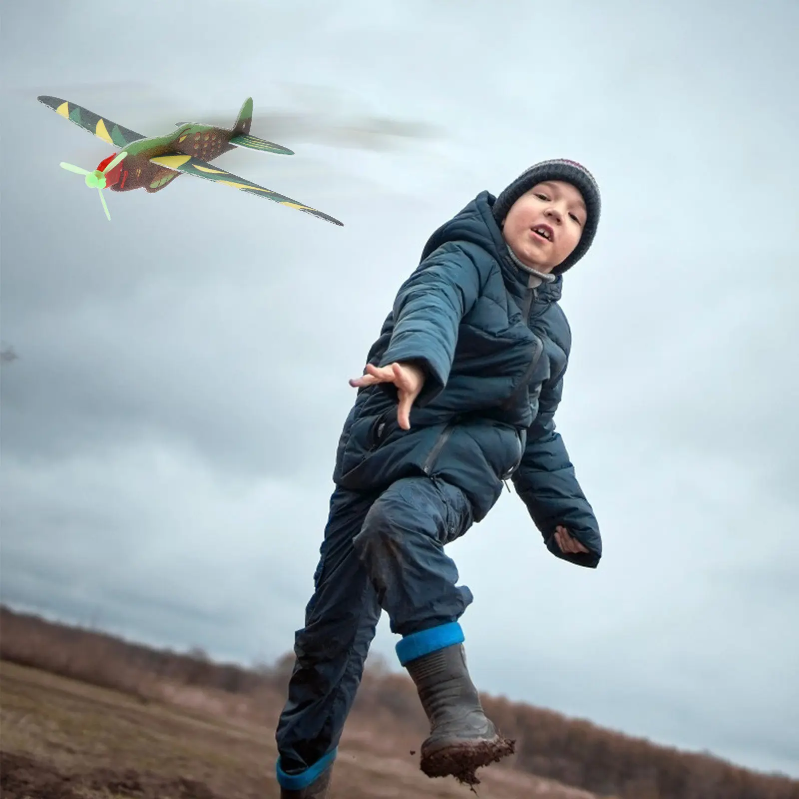 

24Pcs Foam Flying Gliders Lightweight Indoor Outdoor Safe Airplane Plaything for Kids Birthday Gift Hand Throwing Plane Fun